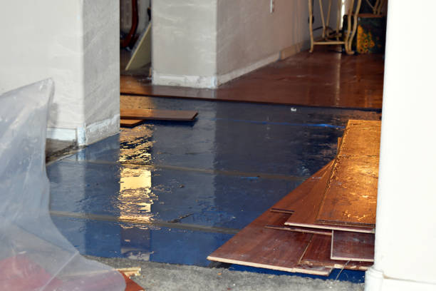 Professional Flood Damage Restoration technician working in Converse, IN